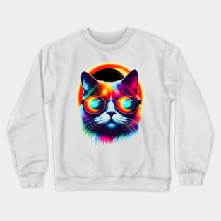 Cosmic Feline Crewneck Sweatshirt